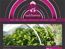 Tablet Screenshot of oakhavenpermaculture.com